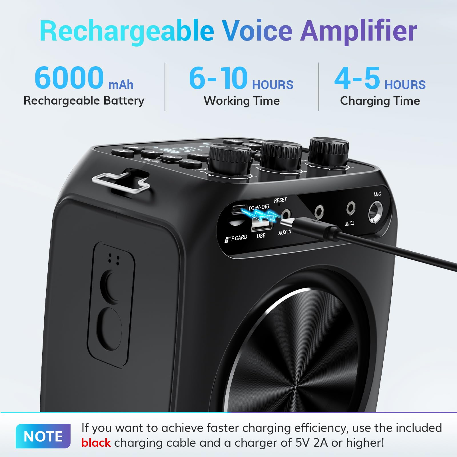 Foto 8 pulgar | Amplificador De Voz Tonor K13 50w Bluetooth Con Micrófono Inalámbrico 6000mah - Venta Internacional.