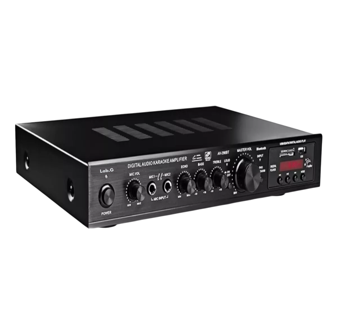Amplificador De Audio De 5 Canales, 2000w Negro