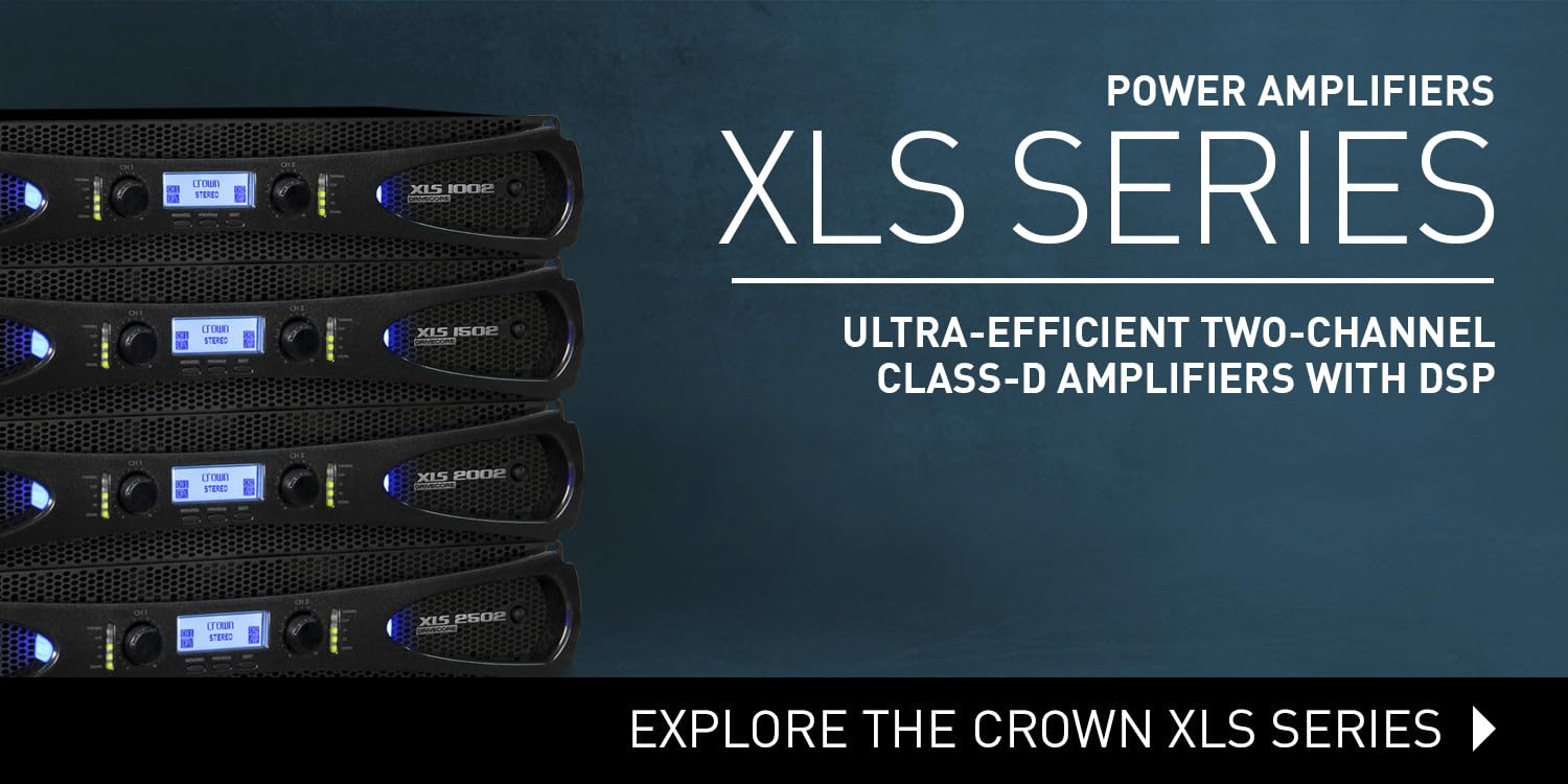 Foto 5 pulgar | Amplificador Crown Xls1002 Para Guitarra Acústica 350w Negro - Venta Internacional.