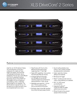 Foto 6 | Amplificador Crown Xls1002 Para Guitarra Acústica 350w Negro - Venta Internacional.