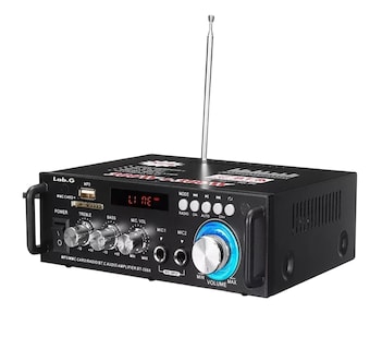 Foto 1 | Amplificador De Audio Para Carro Bluetooth 2 Canales 600w Negro