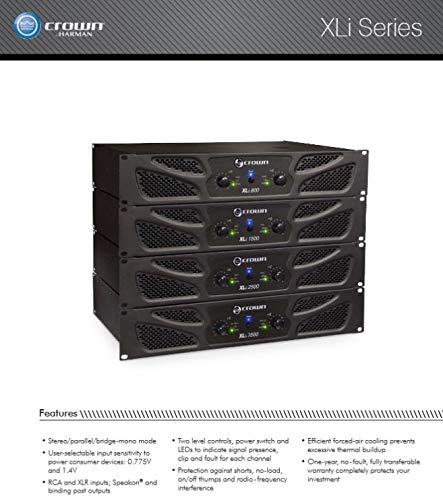 Foto 5 pulgar | Amplificador De Potencia Crown Xli 1500 450w 2 Canales - Venta Internacional.