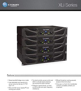 Foto 4 | Amplificador De Potencia Crown Xli 1500 450w 2 Canales - Venta Internacional.