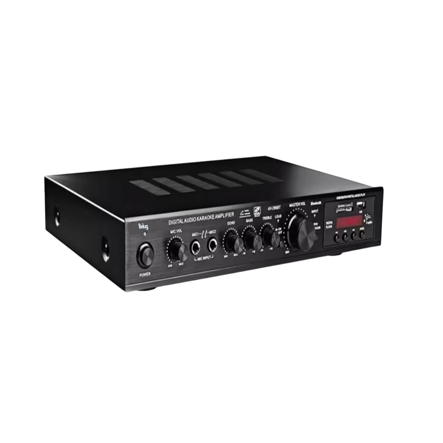 Foto 2 pulgar | Amplificador De Audio Belug Av-298bt De 5 Canales, 2000w Negro