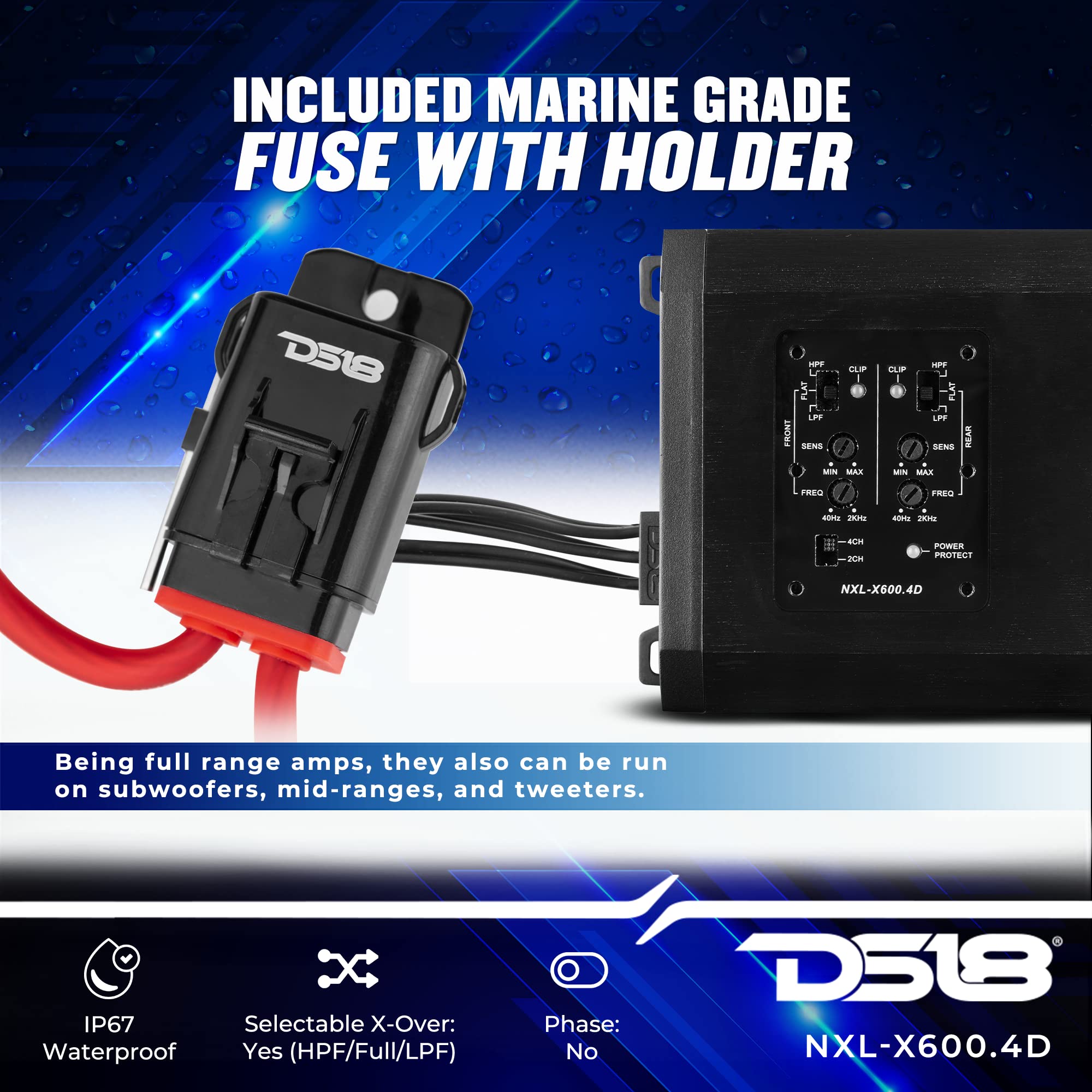 Foto 3 | Amplificador Marino Ds18 Nxl-x600.4d 4 Canales 1600w Ip67 - Venta Internacional.