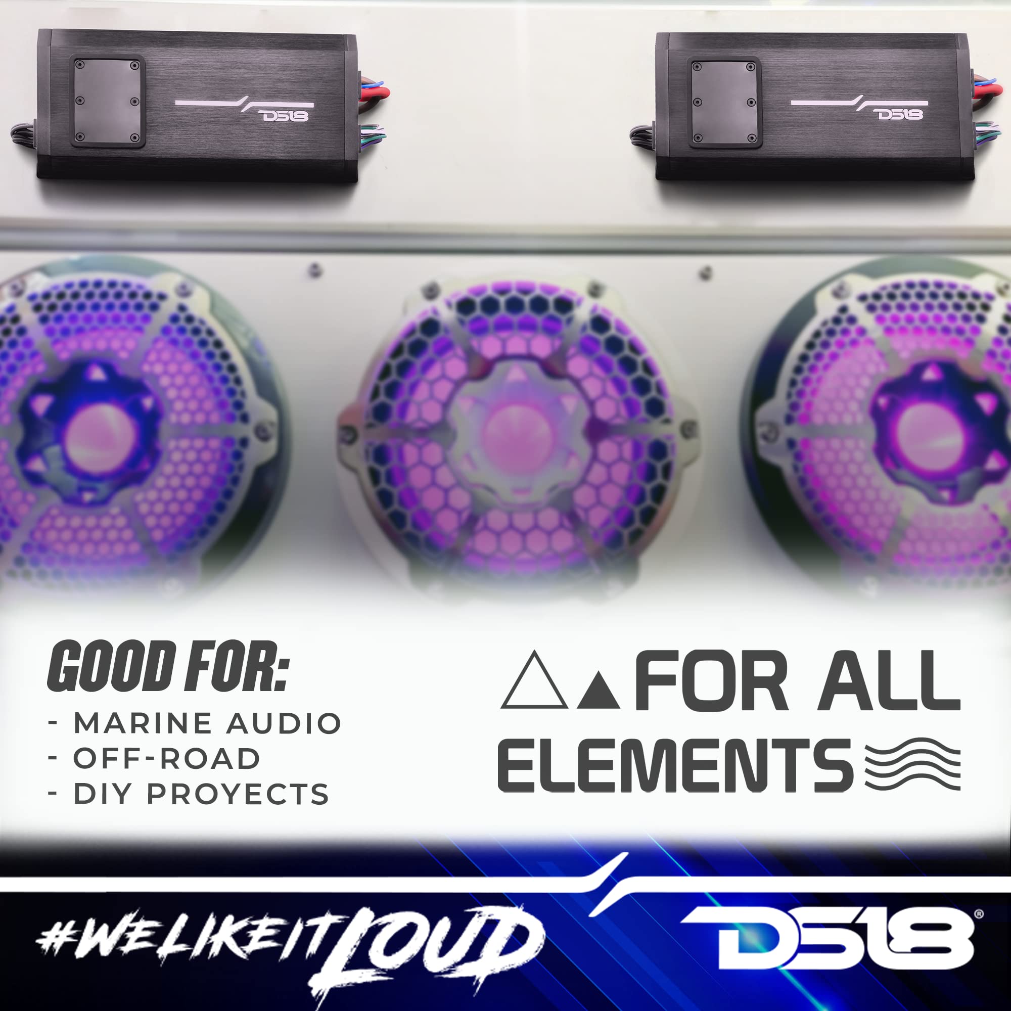 Foto 5 | Amplificador Marino Ds18 Nxl-x600.4d 4 Canales 1600w Ip67 - Venta Internacional.