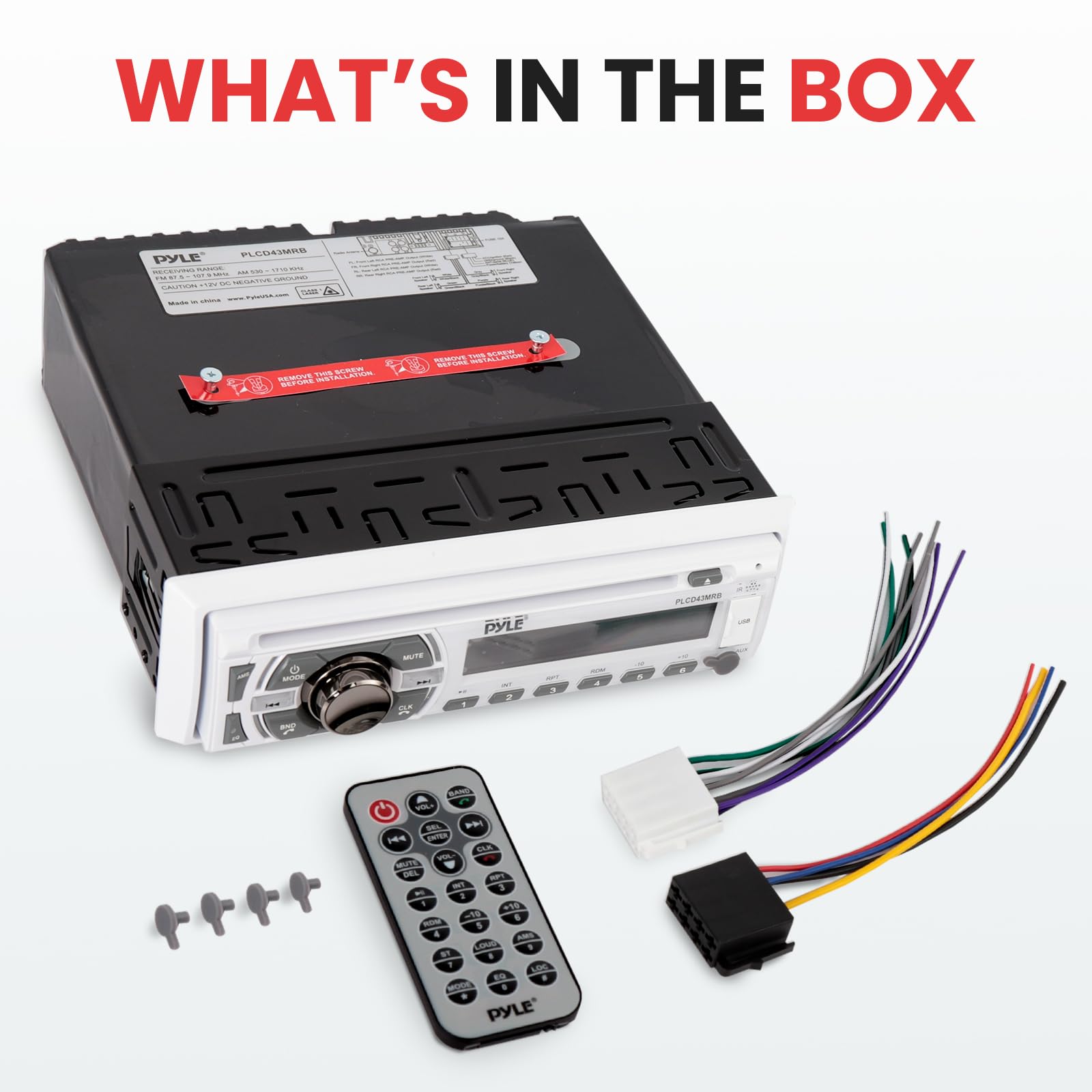 Foto 7 | Receptor Estéreo Marino Pyle Plcd43mrb 300w Bluetooth - Venta Internacional.