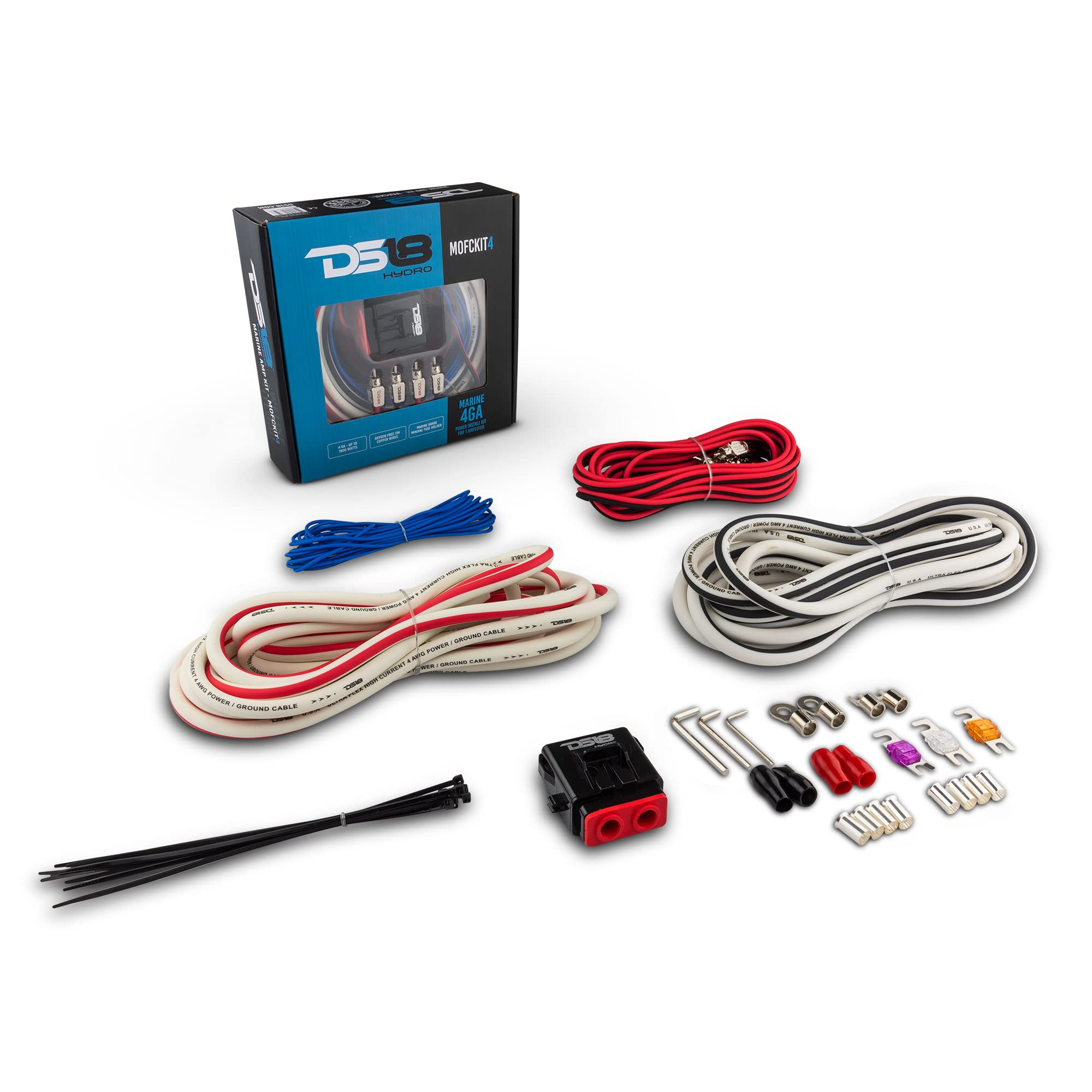 Foto 2 pulgar | Kit De Cableado Para Instalación De Amplificadores Ds18 Hydro Mofckit4 4g - Venta Internacional.