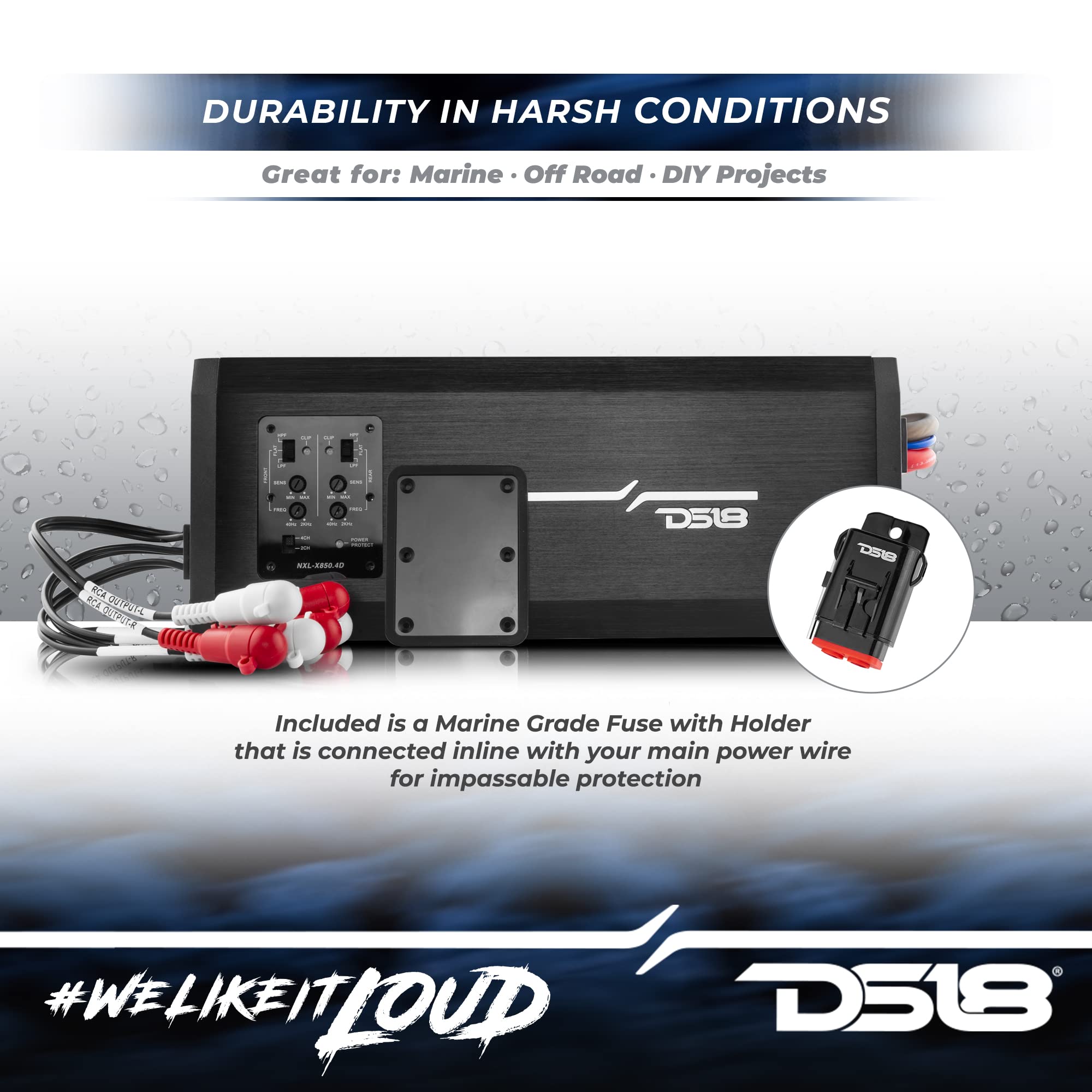 Foto 3 | Amplificador Marino Impermeable Ds18 Hydro Nxl-x850.4d 2400w - Venta Internacional.