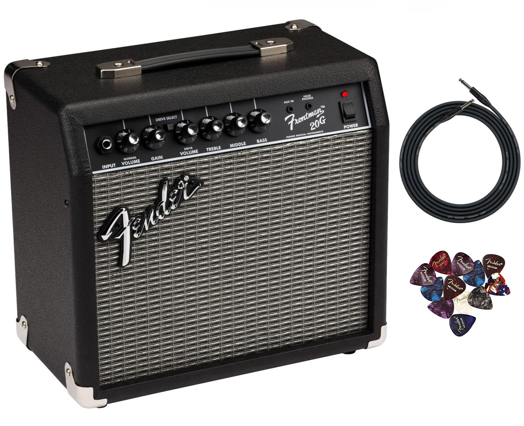 Amplificador Combinado De Guitarra Fender Frontman 20g Negro 20w - Venta Internacional.