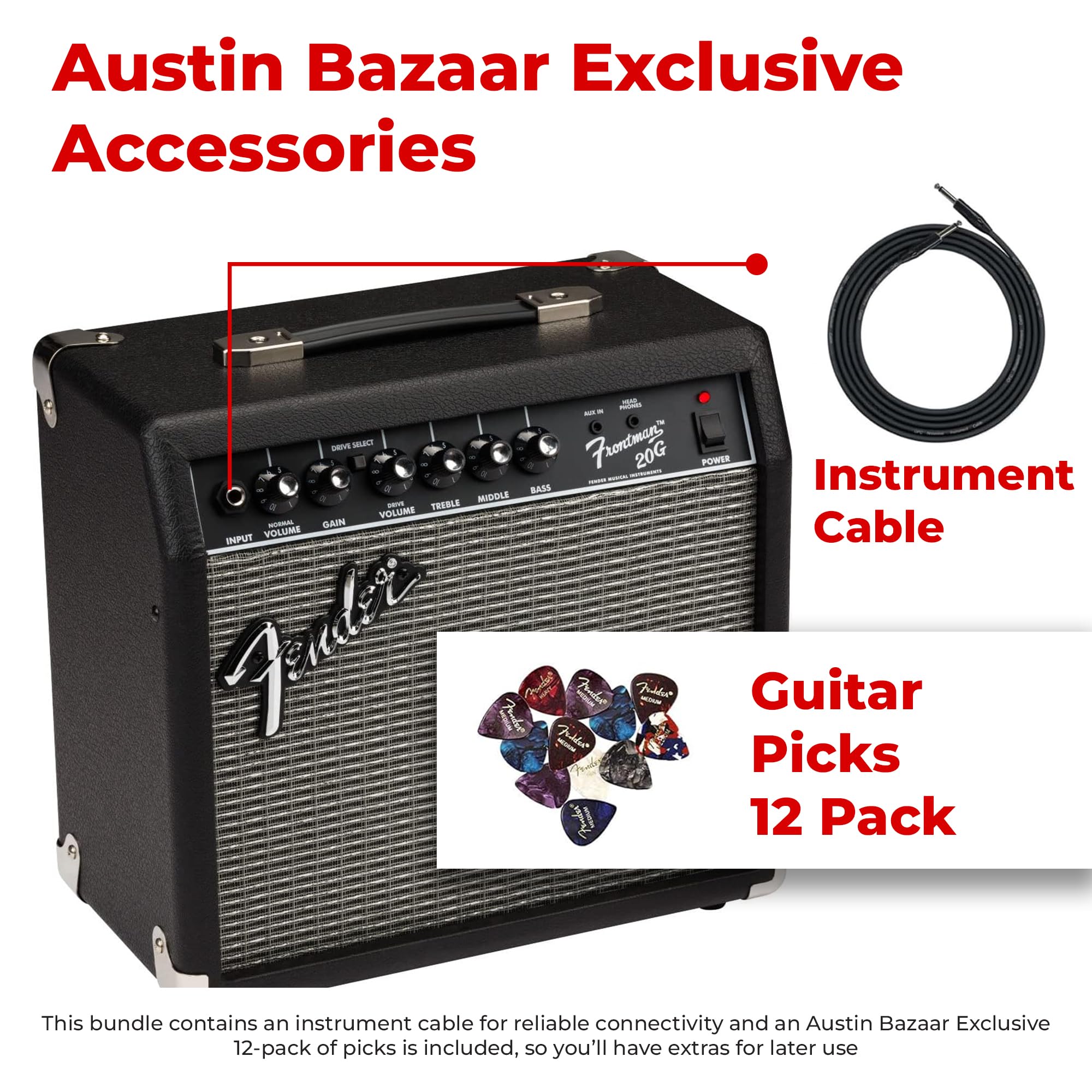 Foto 2 | Amplificador Combinado De Guitarra Fender Frontman 20g Negro 20w - Venta Internacional.