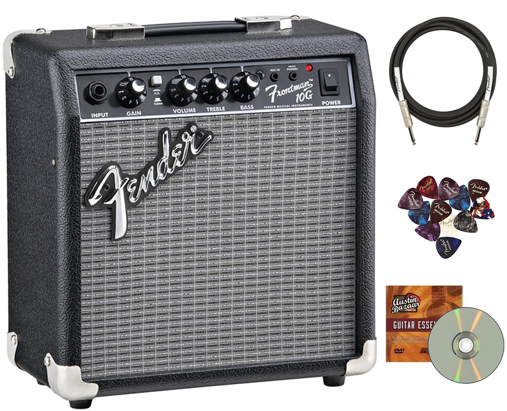 Amplificador Combinado De Guitarra Fender Frontman 10g Negro 10w 120v - Venta Internacional.