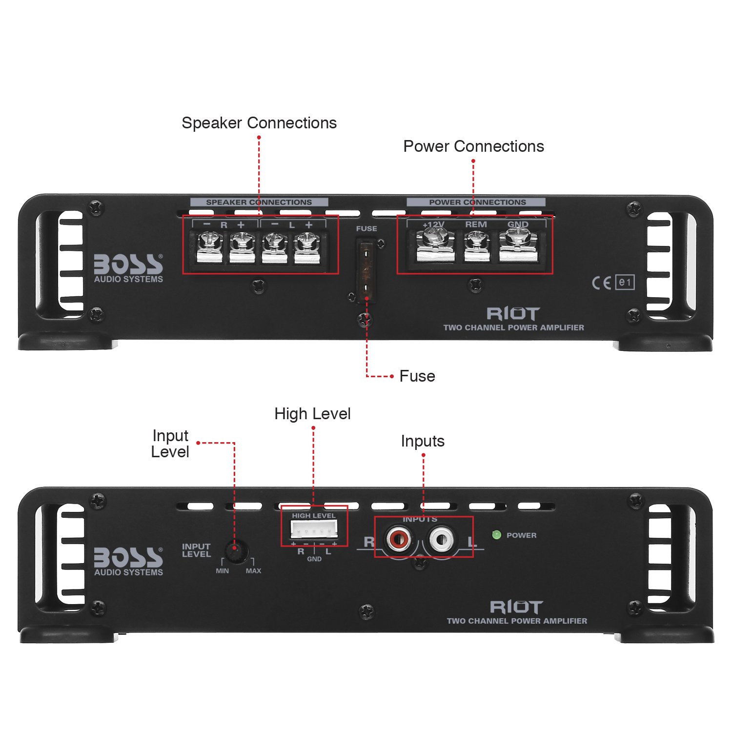 Foto 5 | Amplificador Estéreo Para Coche Boss Audio Systems R1002 Riot 200w - Venta Internacional.