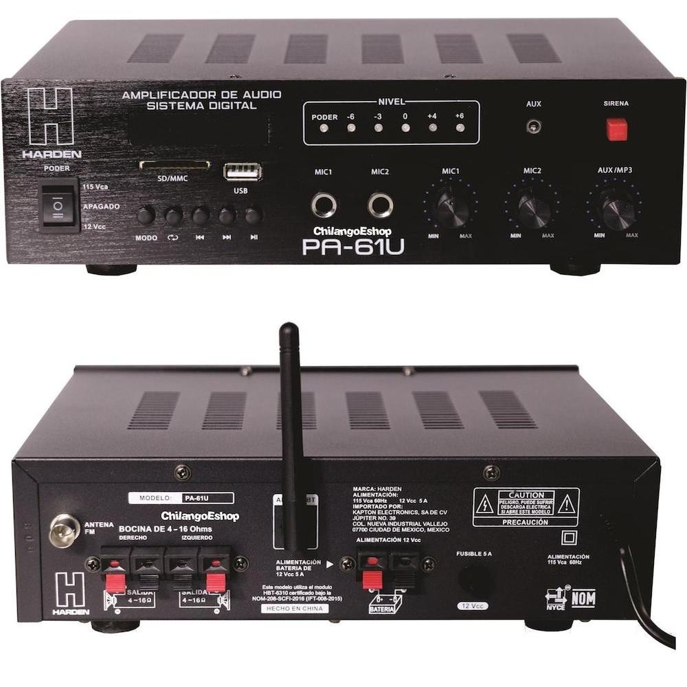 Foto 2 | Amplificador Publidifusion Usb Sd Bluetooth Auxiliar
