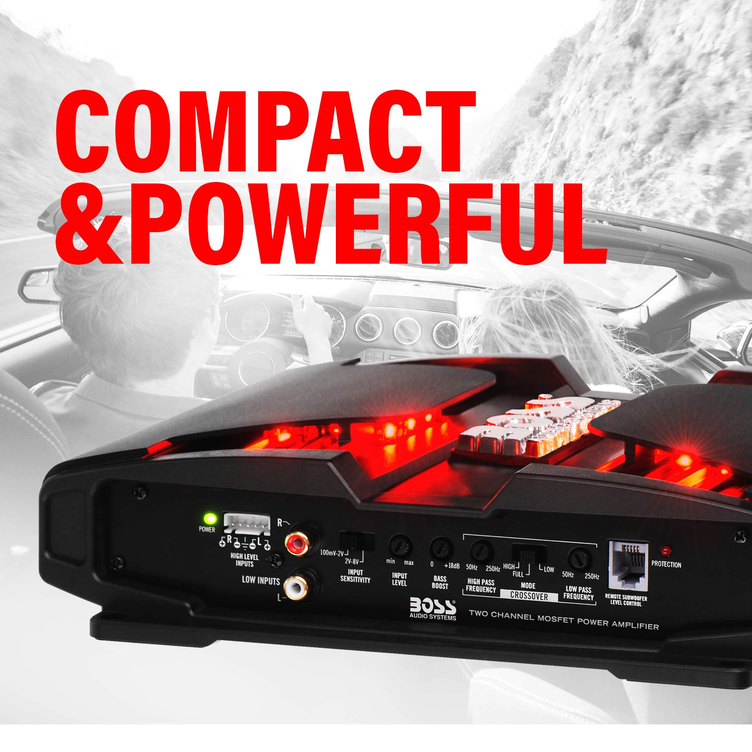 Foto 2 | Amplificador Para Coche Boss Audio Systems Pt1000 2 Canales 1000w - Venta Internacional.