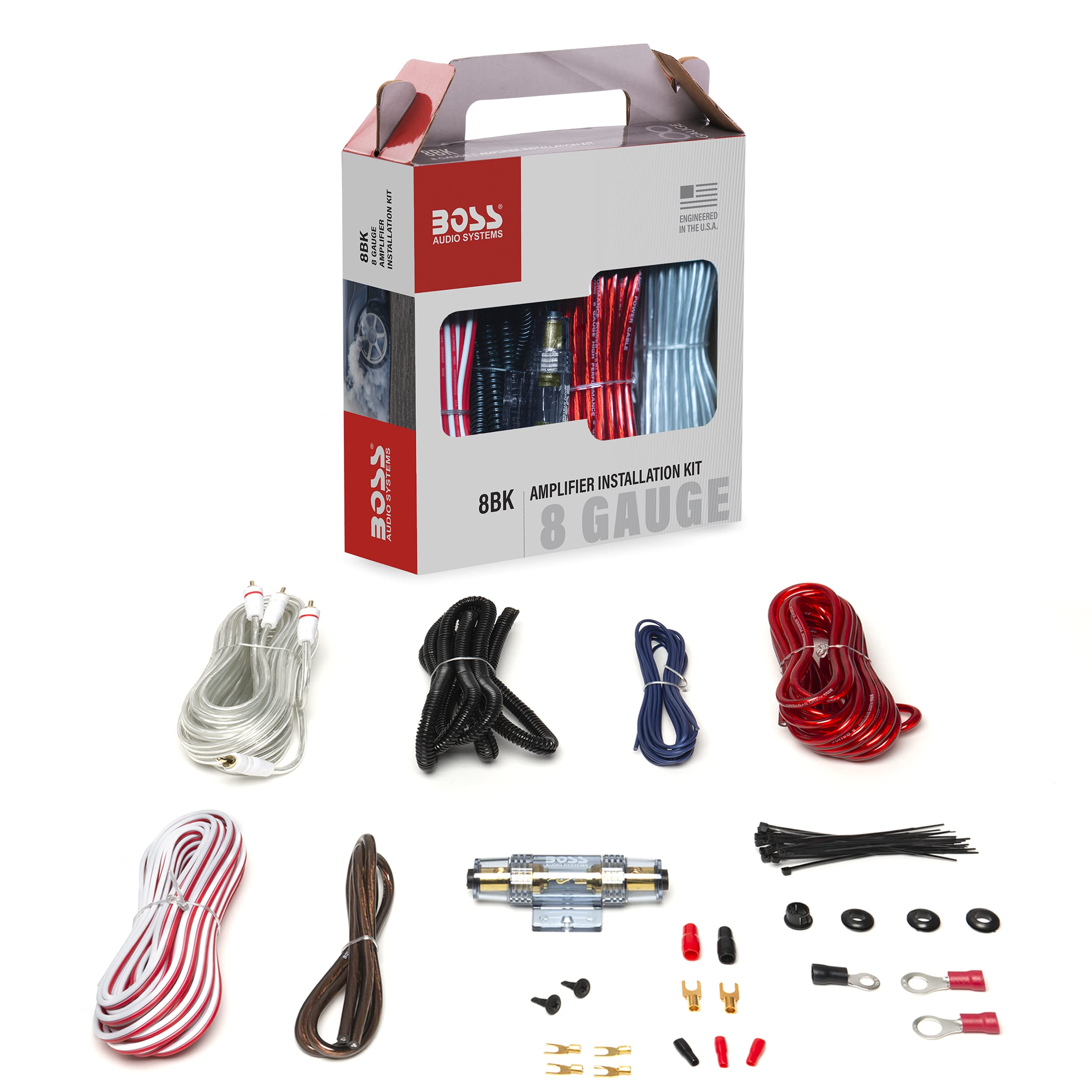 Foto 1 | Kit De Cableado Para Amplificador De Coche Boss Audio Systems 8bk 8 Gauge - Venta Internacional.