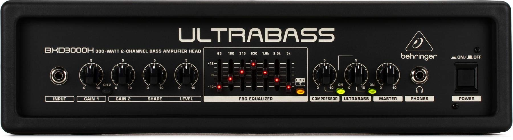 Foto 1 | Cabezal De Graves Behringer Ultrabass Bxd3000h 300 W 2 Canales - Venta Internacional.