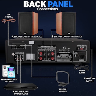 Foto 3 | Amplificador de Audio Pyle Pt260a 200w - Venta Internacional