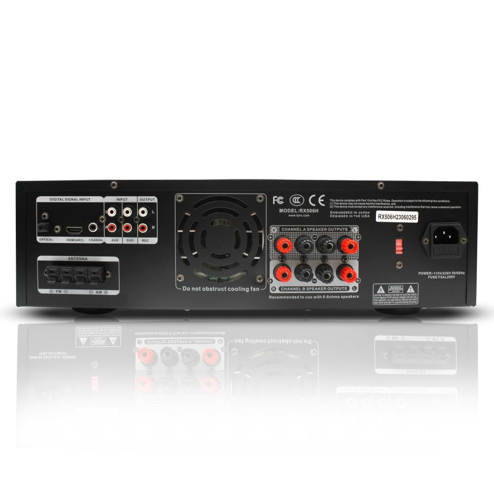 Foto 8 pulgar | Kit de Sistema de Cine en Casa Amplificador Bluetooth de 2000 W y 6 Altavoces - Venta Internacional