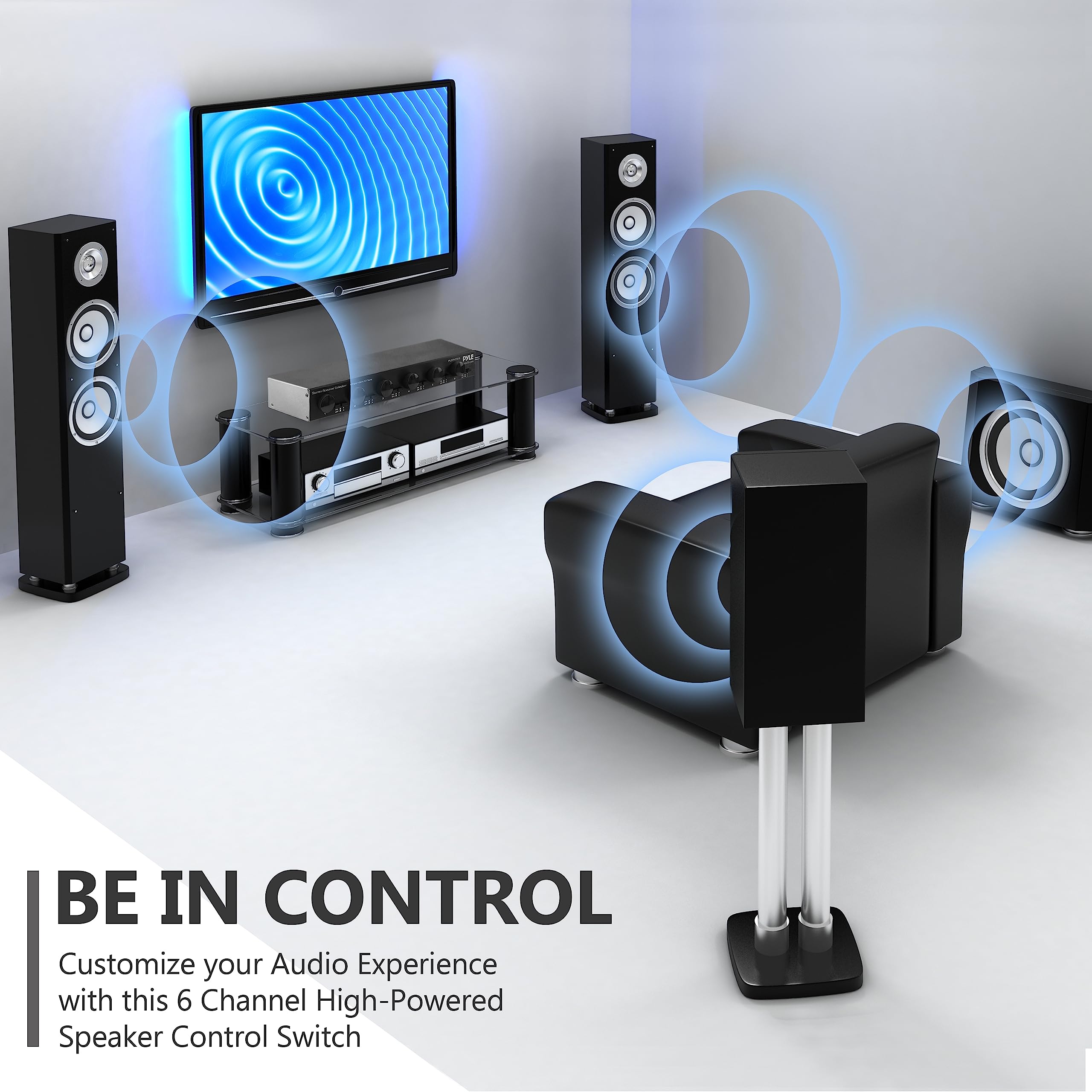 Foto 6 | Selector de Altavoces Pyle Plshvc612 de 6 Canales con Control de Volumen - Venta Internacional