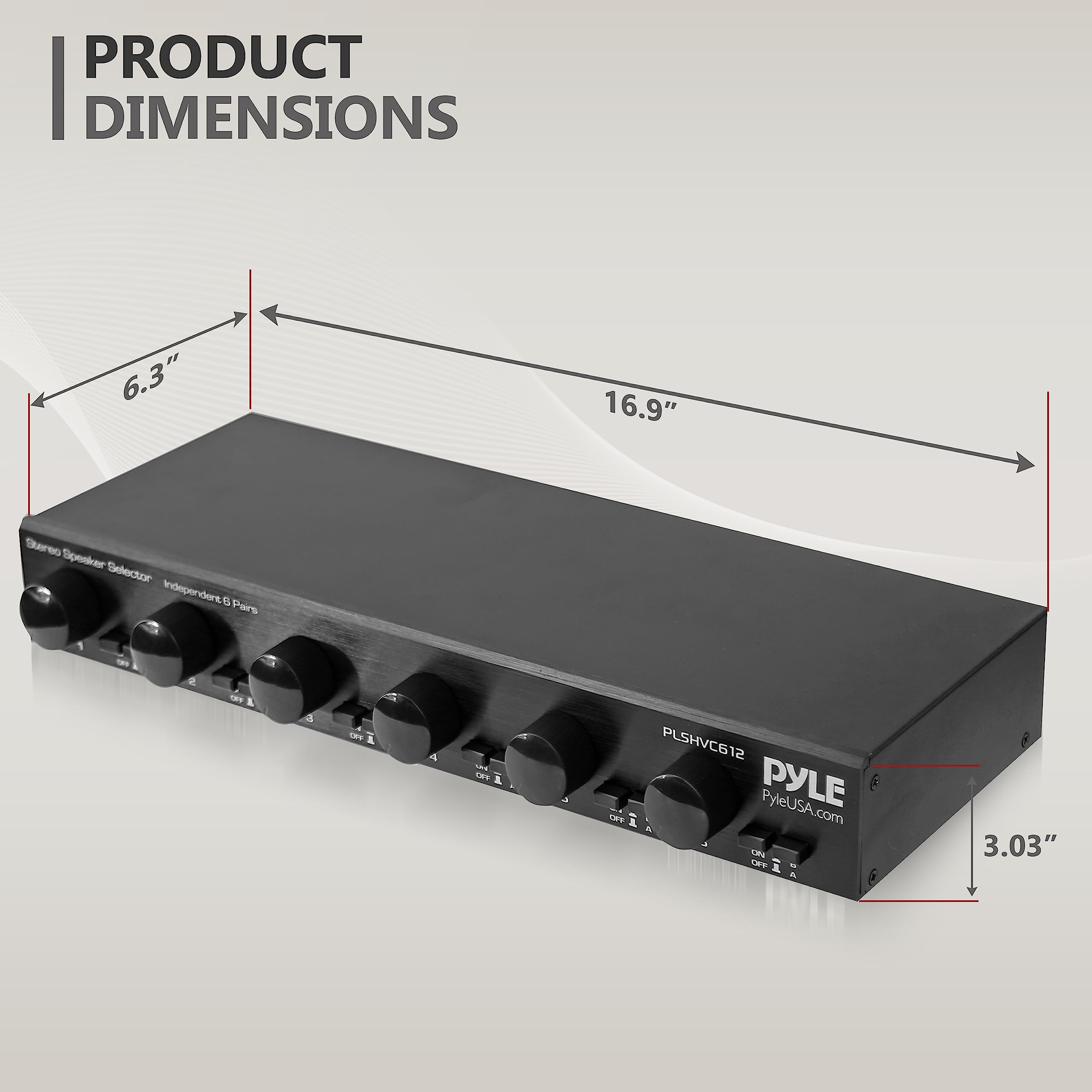 Foto 7 | Selector de Altavoces Pyle Plshvc612 de 6 Canales con Control de Volumen - Venta Internacional