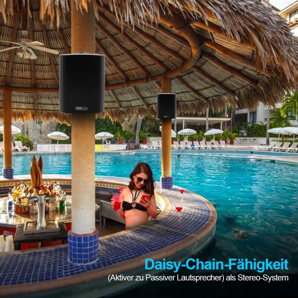Foto 3 pulgar | Sistema de Altavoces Bluetooth Pyle Wall Mount Waterproof 6.5 - Venta Internacional