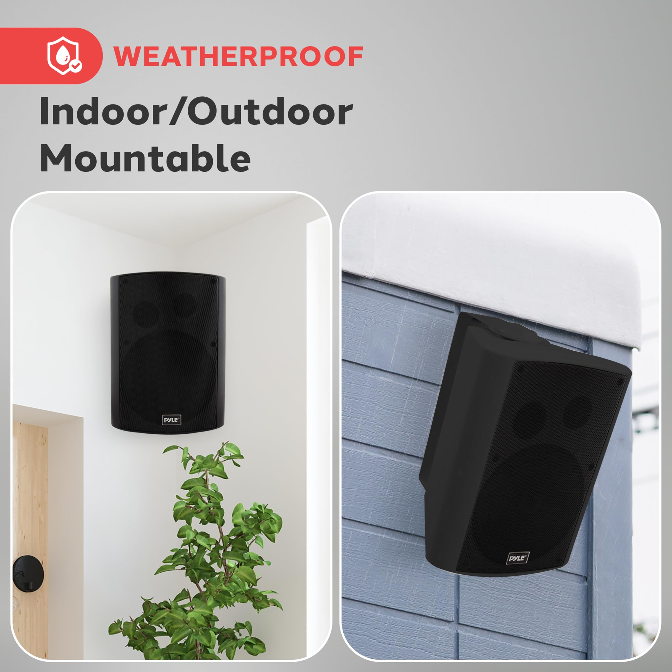 Foto 7 pulgar | Sistema de Altavoces Bluetooth Pyle Wall Mount Waterproof 6.5 - Venta Internacional