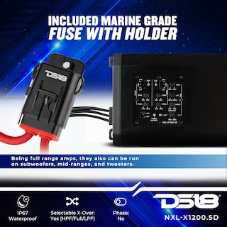 Foto 3 | Amplificador Marino Ds18 Nxl-x1200.5d De 5 Canales Clase D 2800w - Venta Internacional.