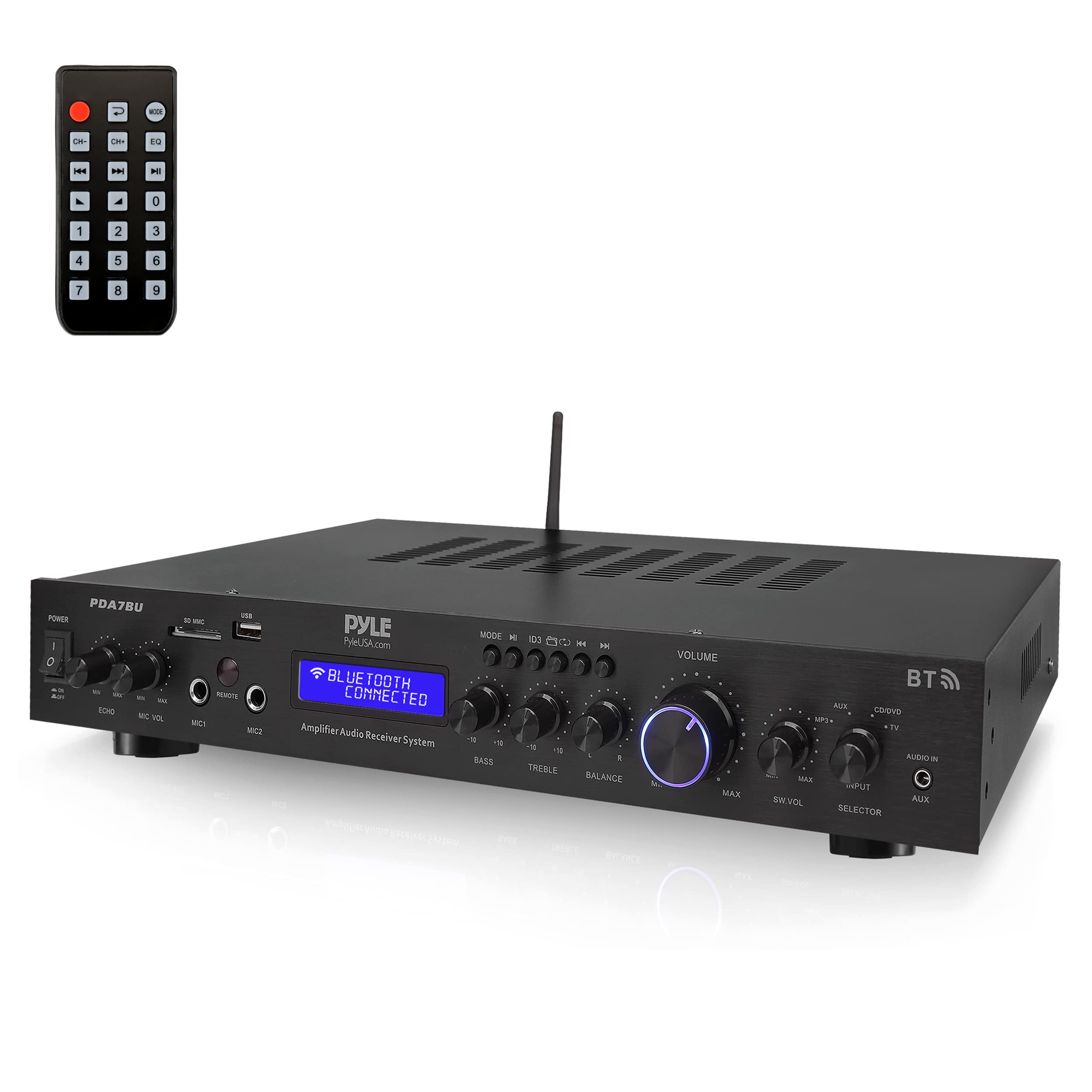 Foto 1 | Receptor Pyle Pda7bu.5 5 Canales 200 W Bluetooth Con Lcd - Venta Internacional.