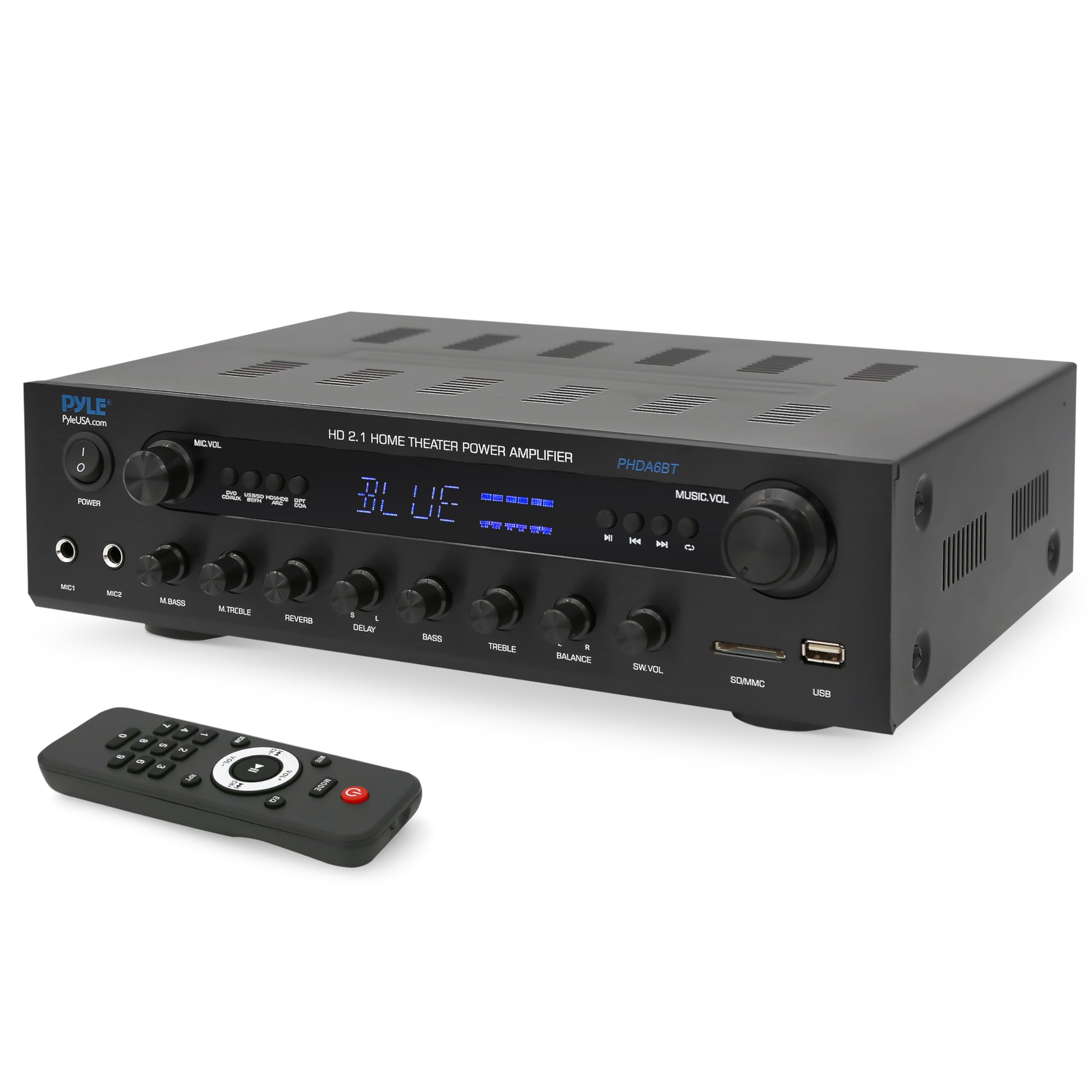 Foto 2 pulgar | Receptor De Cine En Casa Karaoke Pyle 400 W Bluetooth Con Efectos - Venta Internacional.