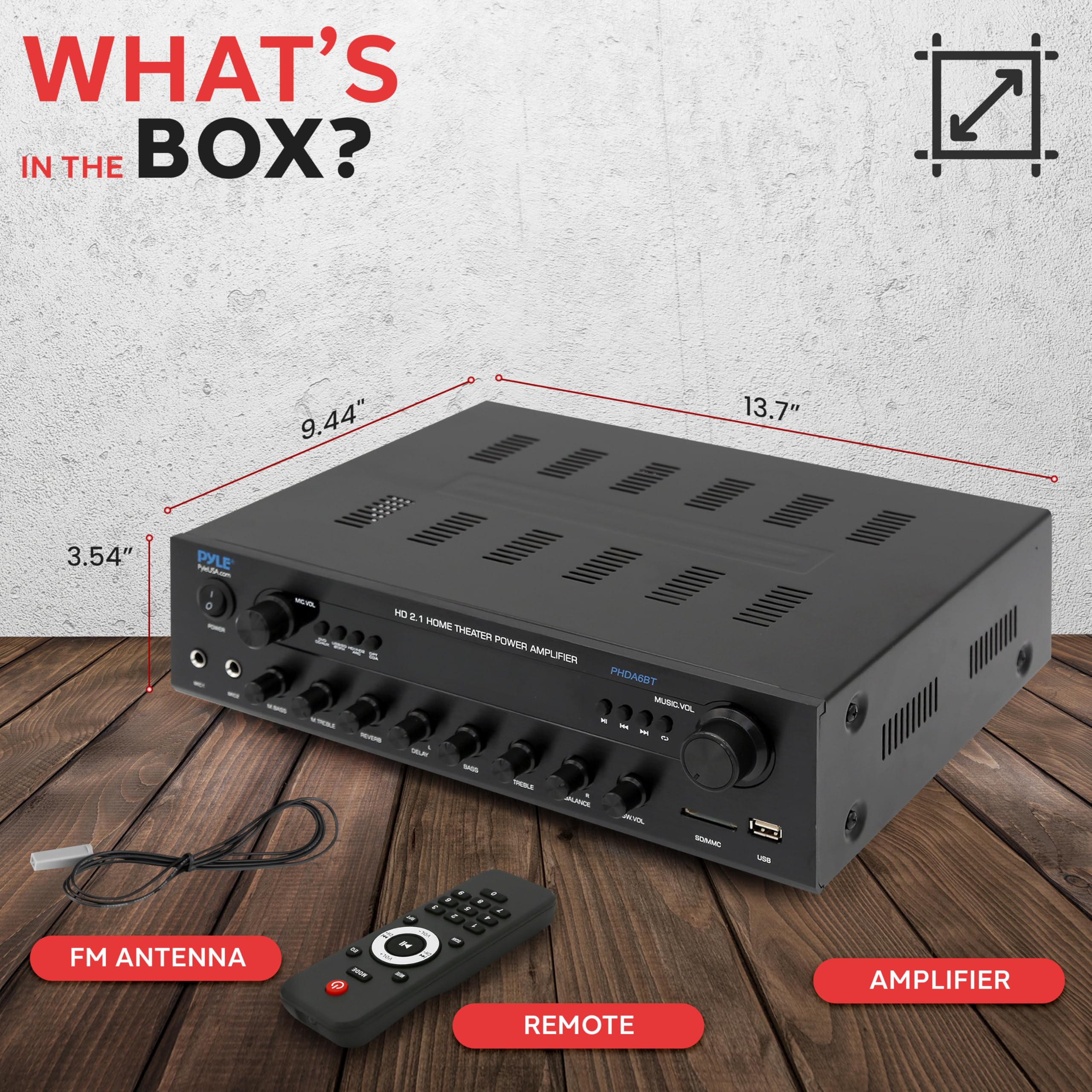 Foto 8 pulgar | Receptor De Cine En Casa Karaoke Pyle 400 W Bluetooth Con Efectos - Venta Internacional.
