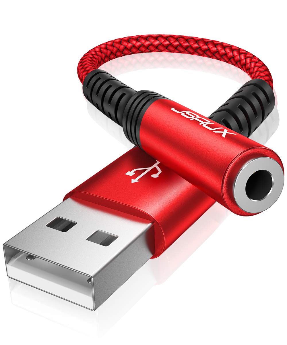 Foto 2 pulgar | Adaptador De Audio Usb A Conector De 3,5 Mm Jsaux Gris 18 Cm - Venta Internacional.