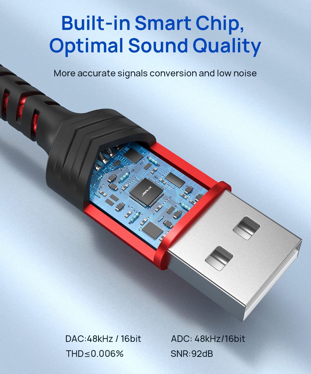 Foto 4 pulgar | Adaptador De Audio Usb A Conector De 3,5 Mm Jsaux Gris 18 Cm - Venta Internacional.