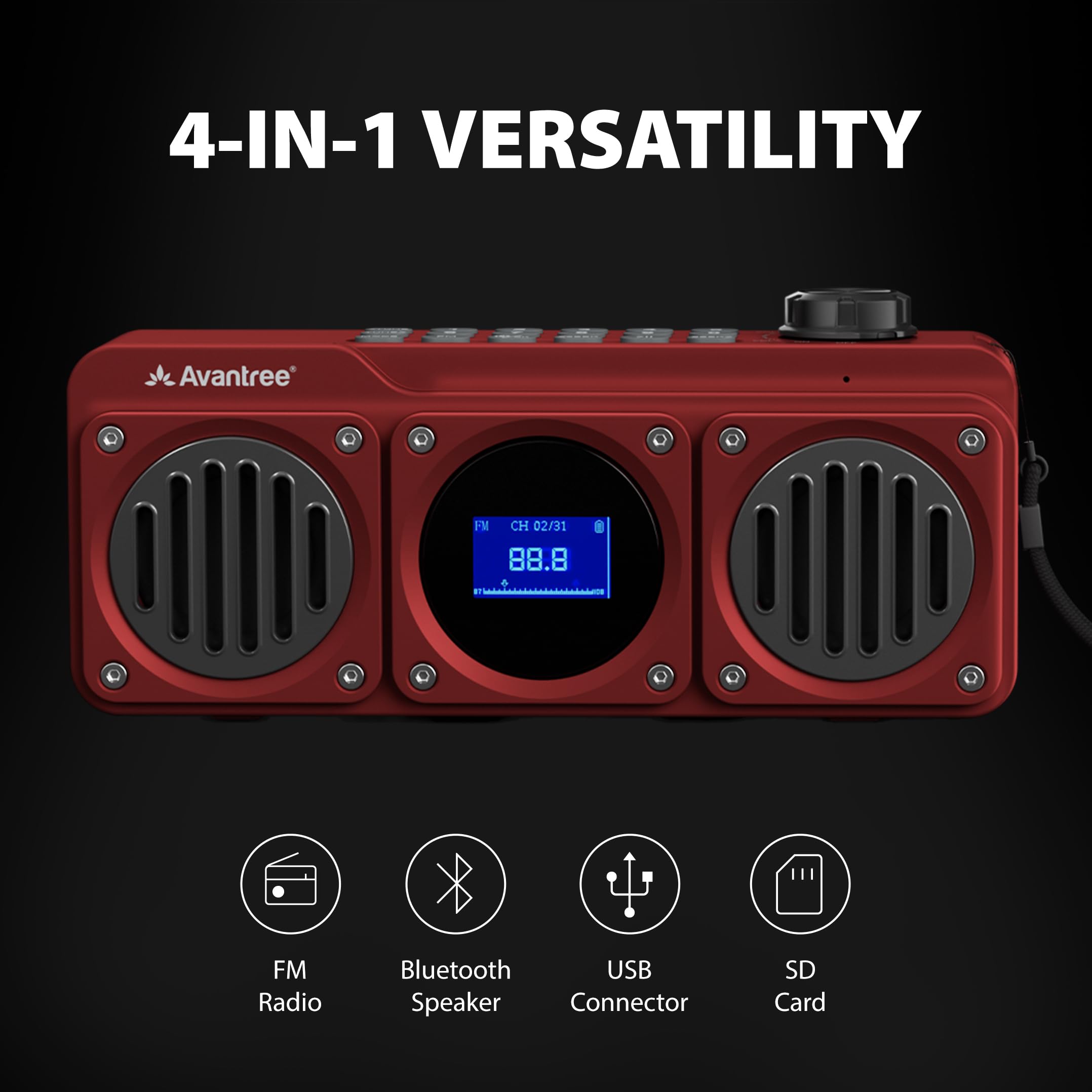 Foto 4 pulgar | Radio Fm Digital Portátil Con Altavoz Bluetooth Avantree Boombyte - Venta Internacional.