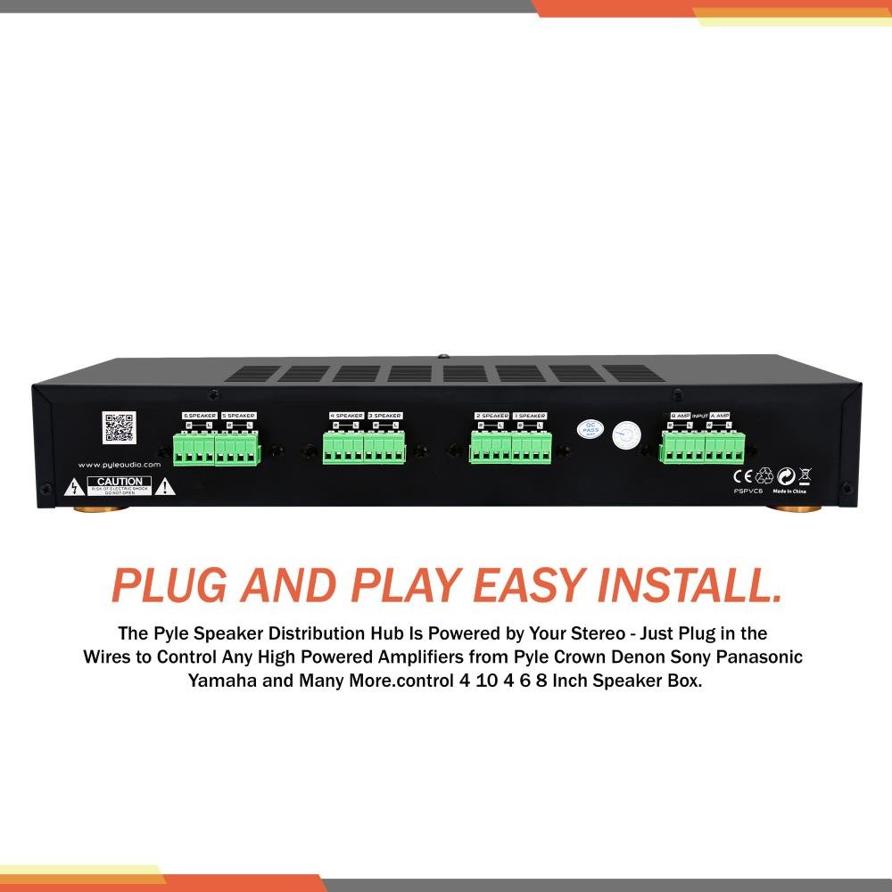 Foto 4 | Selector De Interruptor De Altavoz Con Control De Volumen De 6 Zonas - Pyle Pspvc6 - Venta Internacional.