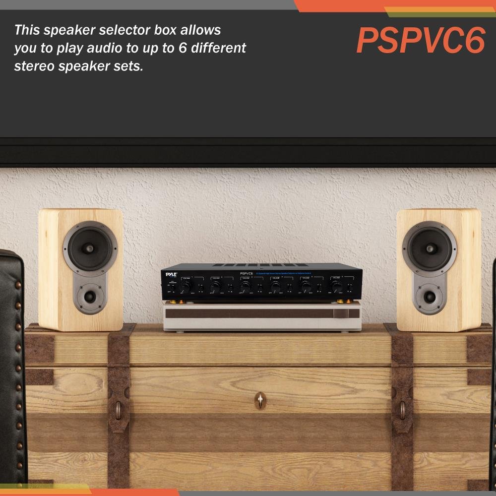 Foto 5 | Selector De Interruptor De Altavoz Con Control De Volumen De 6 Zonas - Pyle Pspvc6 - Venta Internacional.