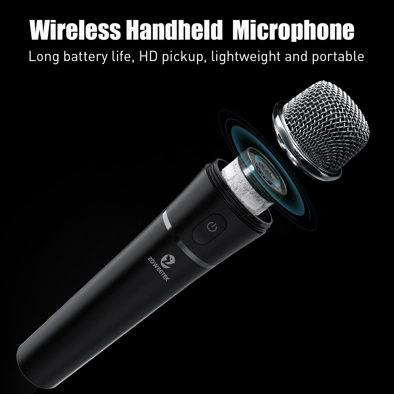 Foto 3 | Amplificador De Voz Zoweetek Con Micrófono Inalámbrico H6 40w - Venta Internacional.