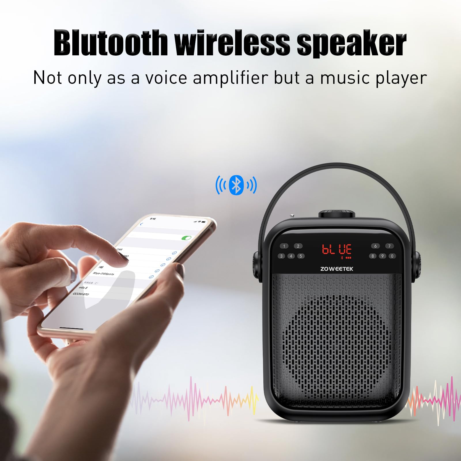 Foto 7 pulgar | Amplificador De Voz Zoweetek Con Micrófono Inalámbrico H6 40w - Venta Internacional.
