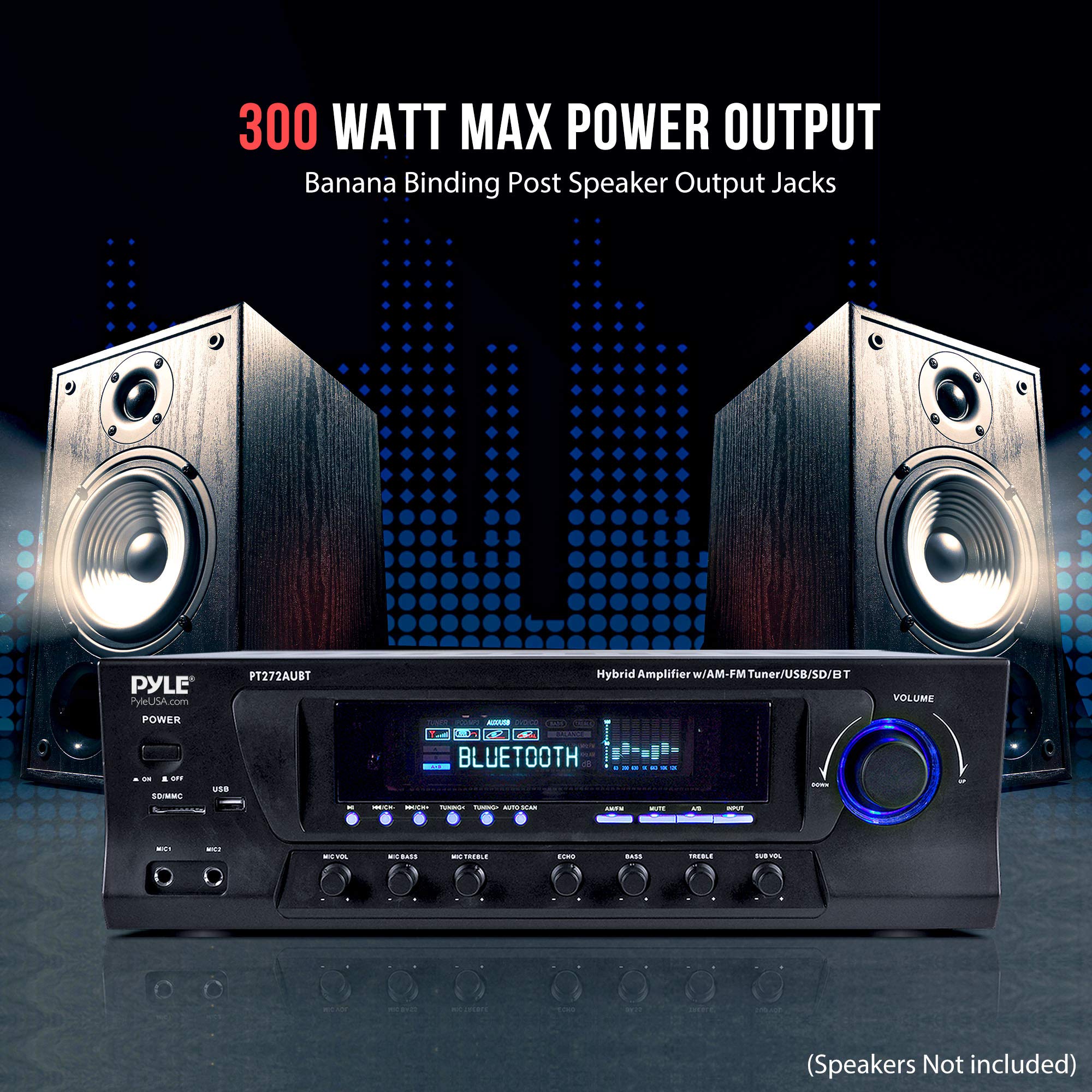 Foto 6 pulgar | Amplificador De Potencia Pyle Pt272aubt Inalámbrico Bluetooth 300w - Venta Internacional.