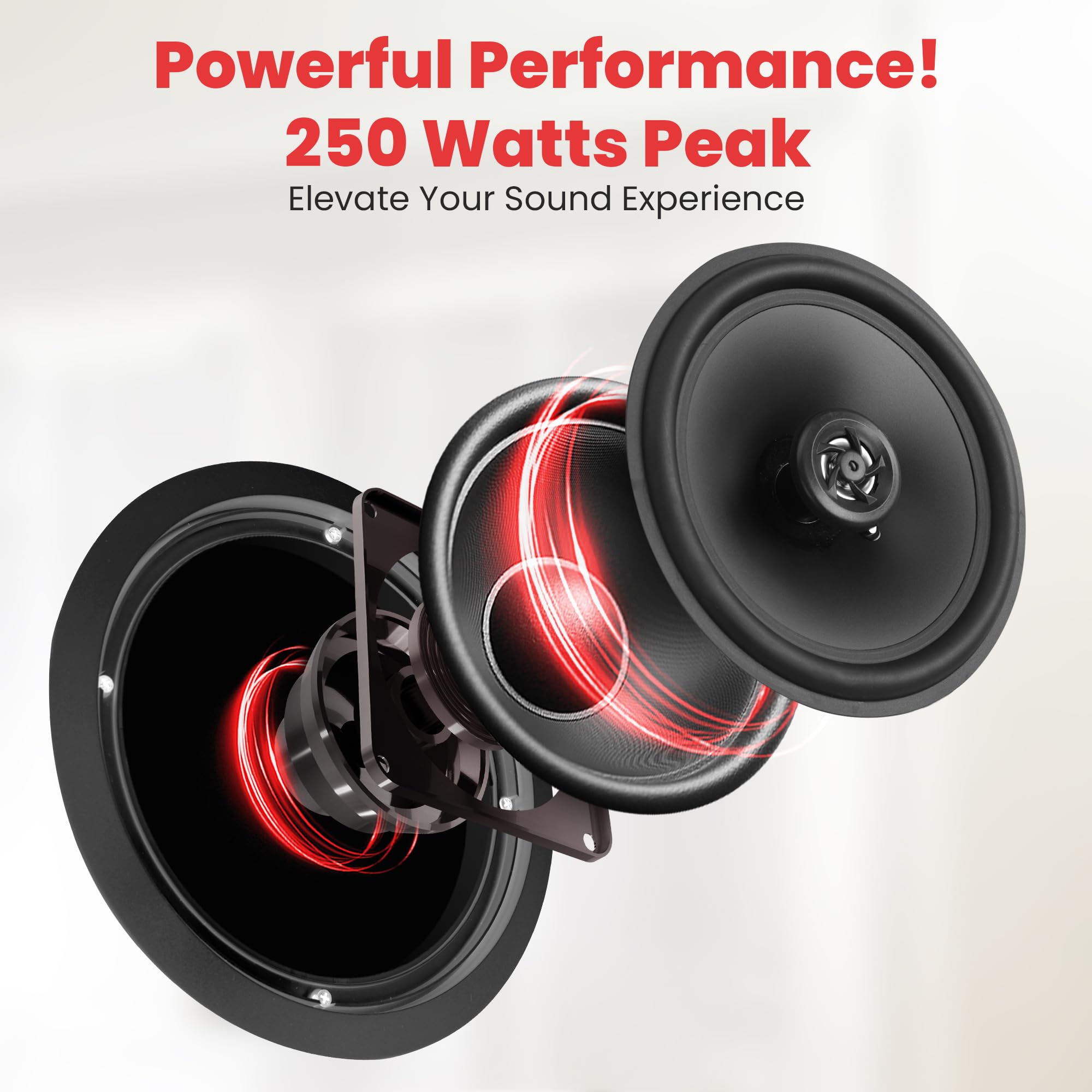 Foto 5 pulgar | Altavoz Pyle Pdicbt286 Bluetooth De 8 Pulgadas Y 250 W Con Soporte Empotrado - Venta Internacional.