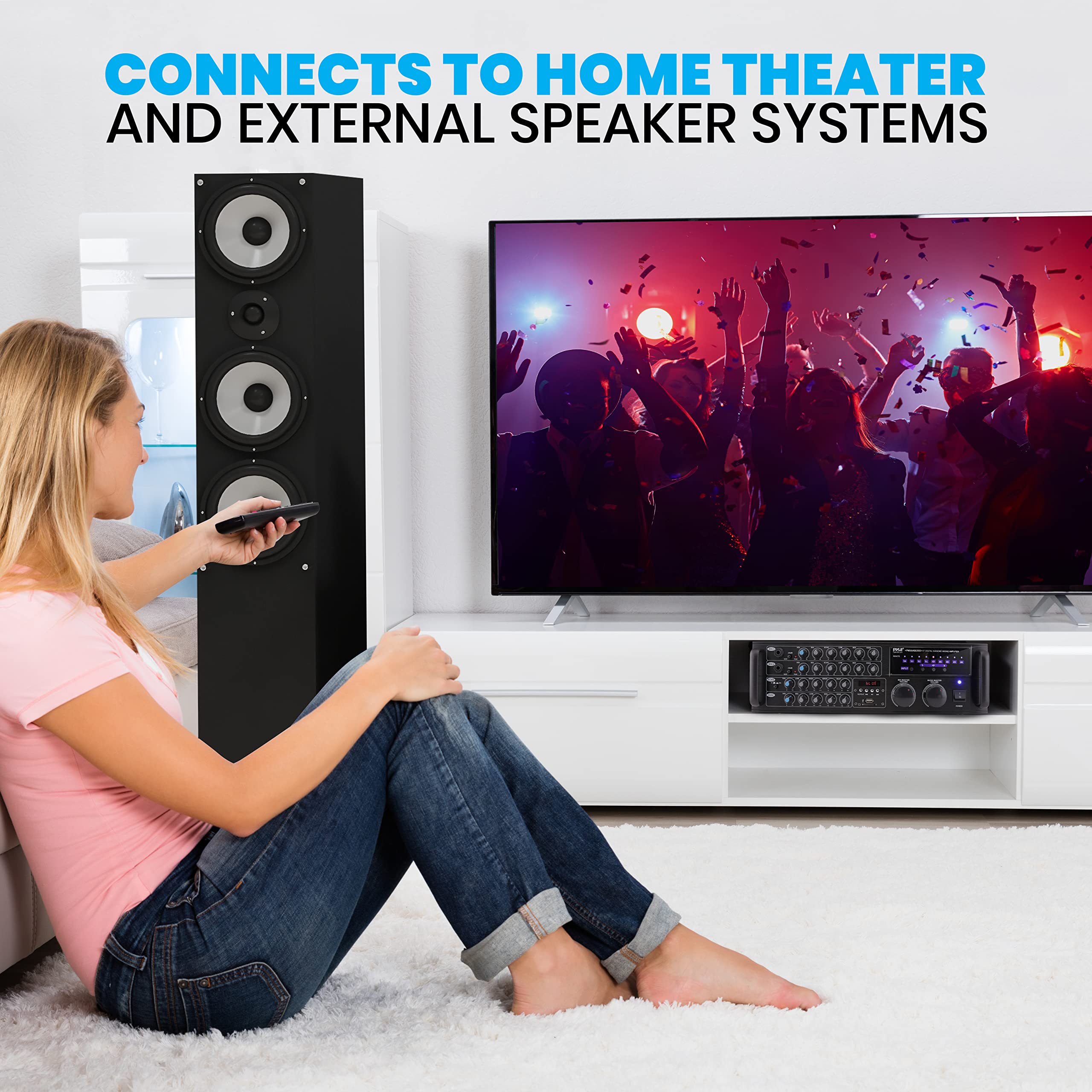 Foto 7 pulgar | Amplificador De Mezcla Pyle Pmxakb2000 2000w Bluetooth Dual Channel - Venta Internacional.