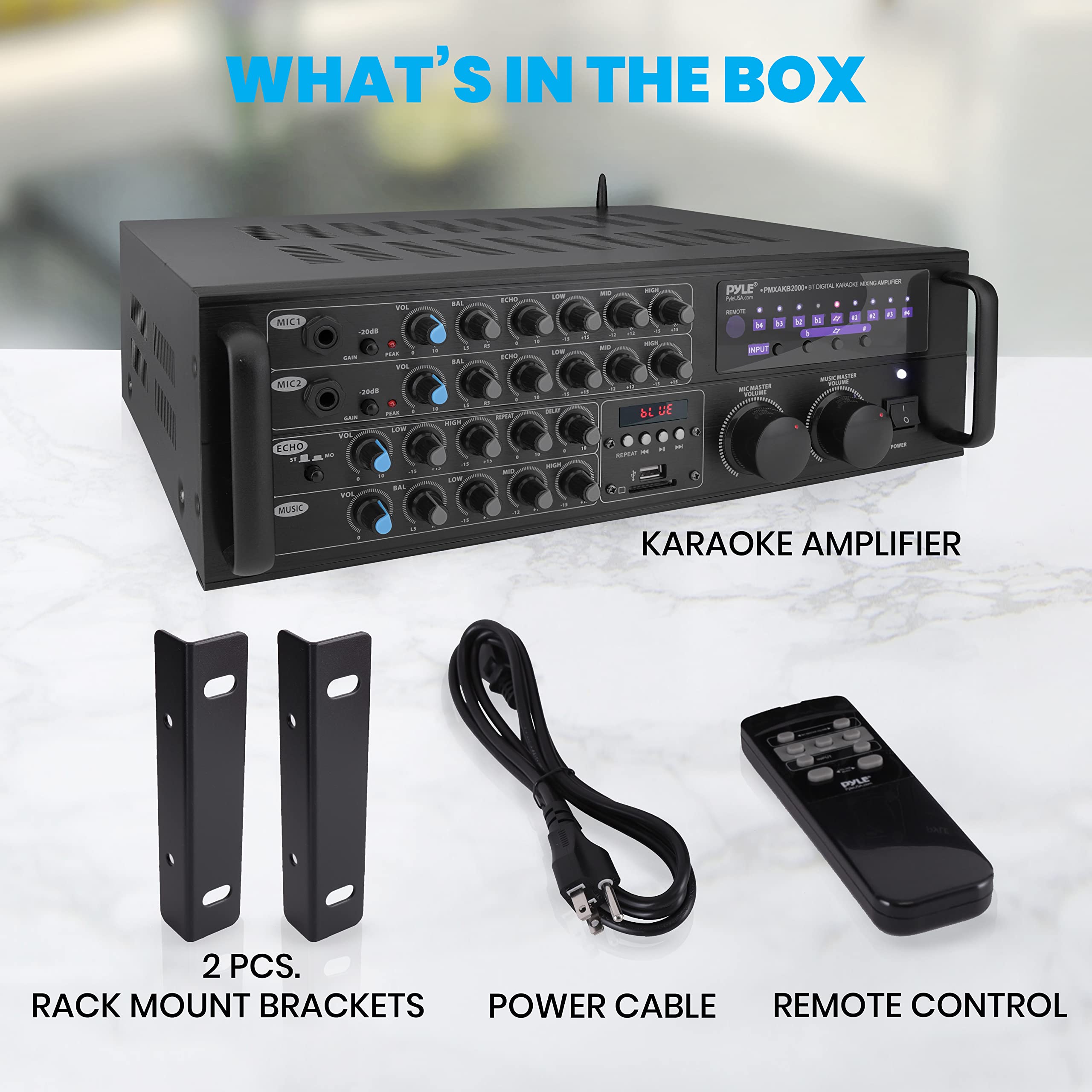 Foto 8 pulgar | Amplificador De Mezcla Pyle Pmxakb2000 2000w Bluetooth Dual Channel - Venta Internacional.