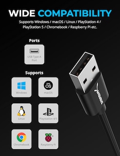 Foto 5 | Adaptador De Conector De Audio De Doble Función Usb Tipo A A 3.5 Mm - Venta Internacional.