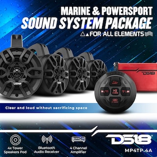 Foto 2 | Altavoces Marine Tower Ds18 Mp4tp.4a 4 600 W Con Amplificador - Venta Internacional.