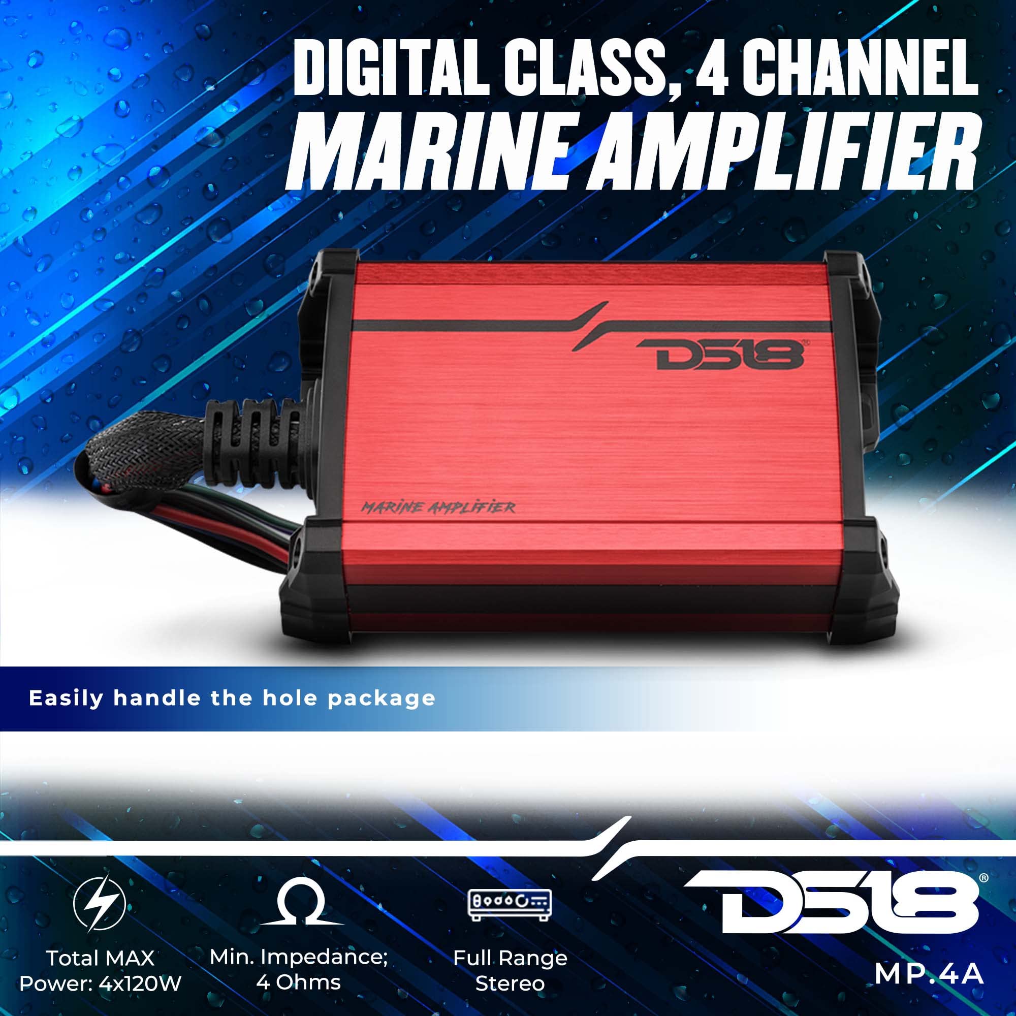 Foto 5 | Altavoces Marine Tower Ds18 Mp4tp.4a 4 600 W Con Amplificador - Venta Internacional.