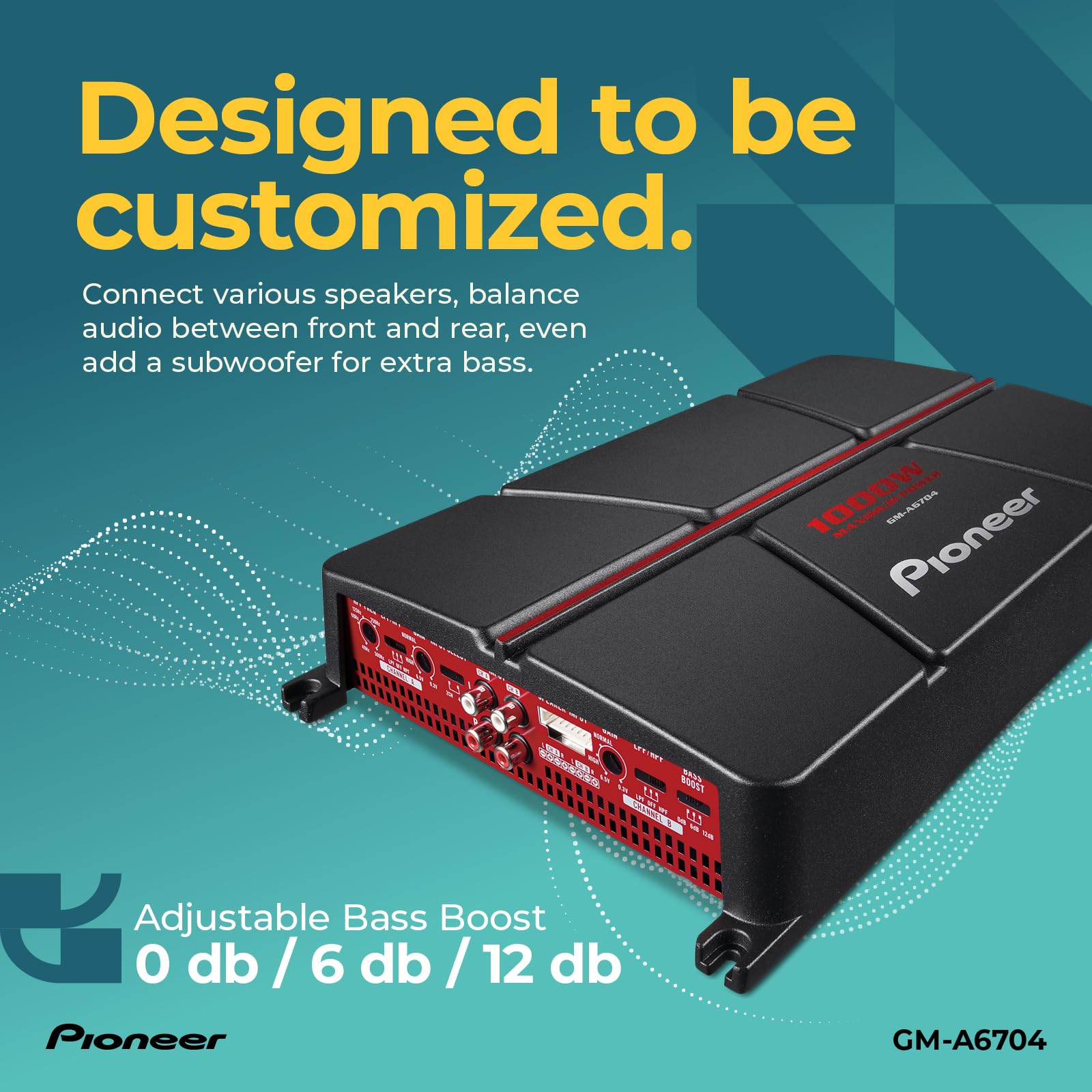 Foto 4 pulgar | Amplificador Para Coche Pioneer Gm-a6704 4 Canales Class Ab 1000w - Venta Internacional.