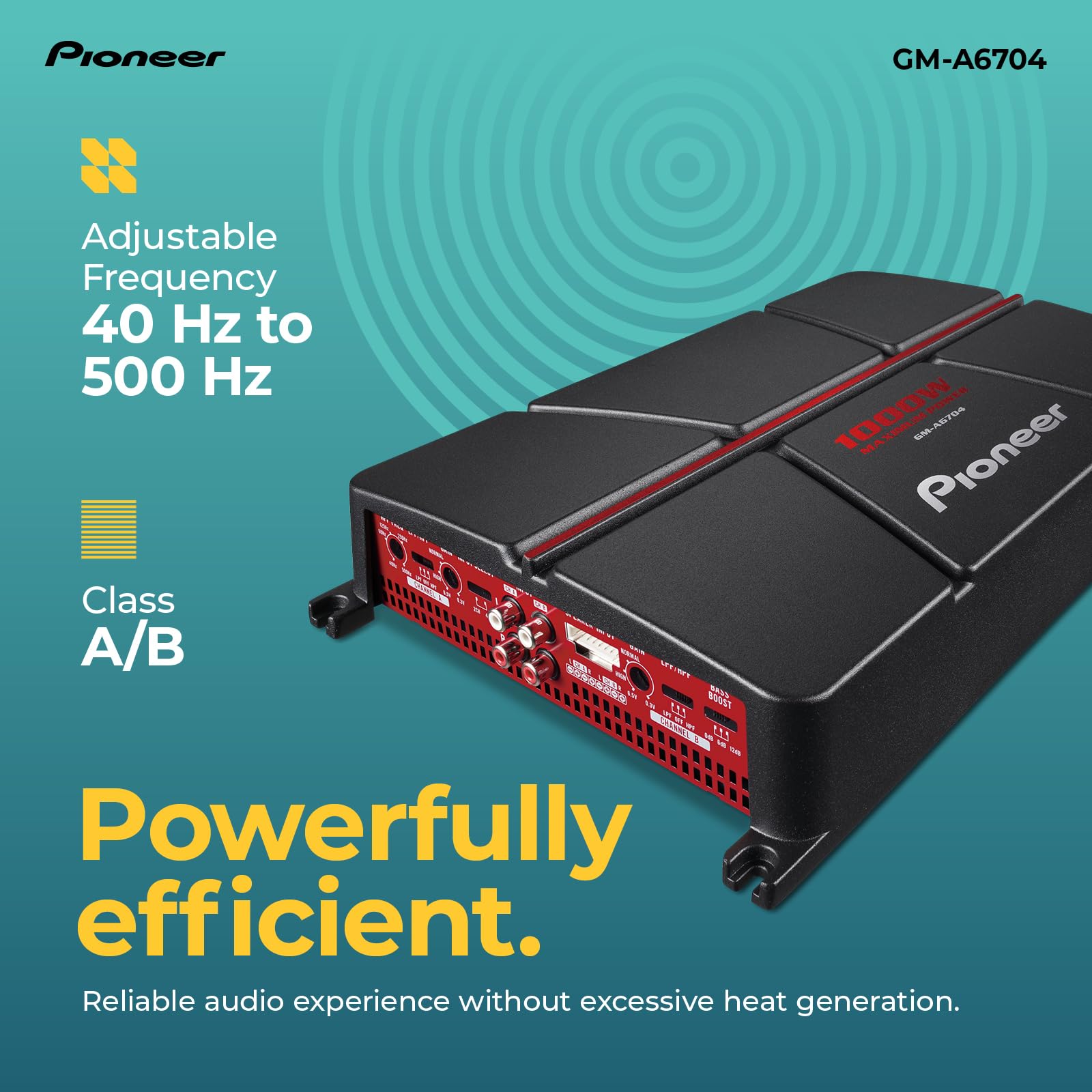 Foto 5 pulgar | Amplificador Para Coche Pioneer Gm-a6704 4 Canales Class Ab 1000w - Venta Internacional.