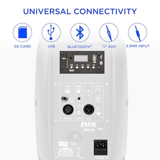 Foto 3 | Altavoz Pa Portátil Lyxpro Spa-10 De 10 Pulgadas Con Bluetooth De 21 Libras - Venta Internacional.