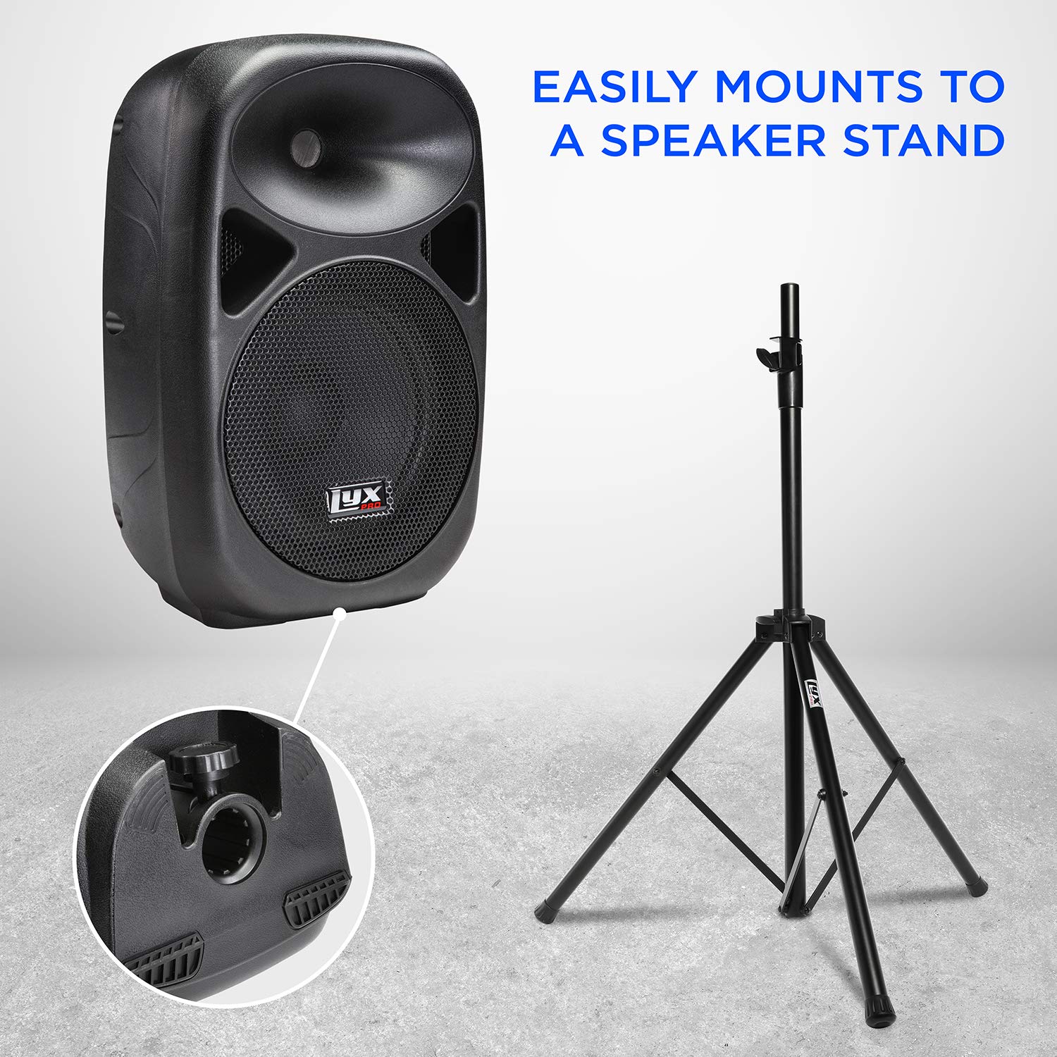 Foto 5 pulgar | Altavoz Pa Portátil Lyxpro Spa-10 De 10 Pulgadas Con Bluetooth De 21 Libras - Venta Internacional.