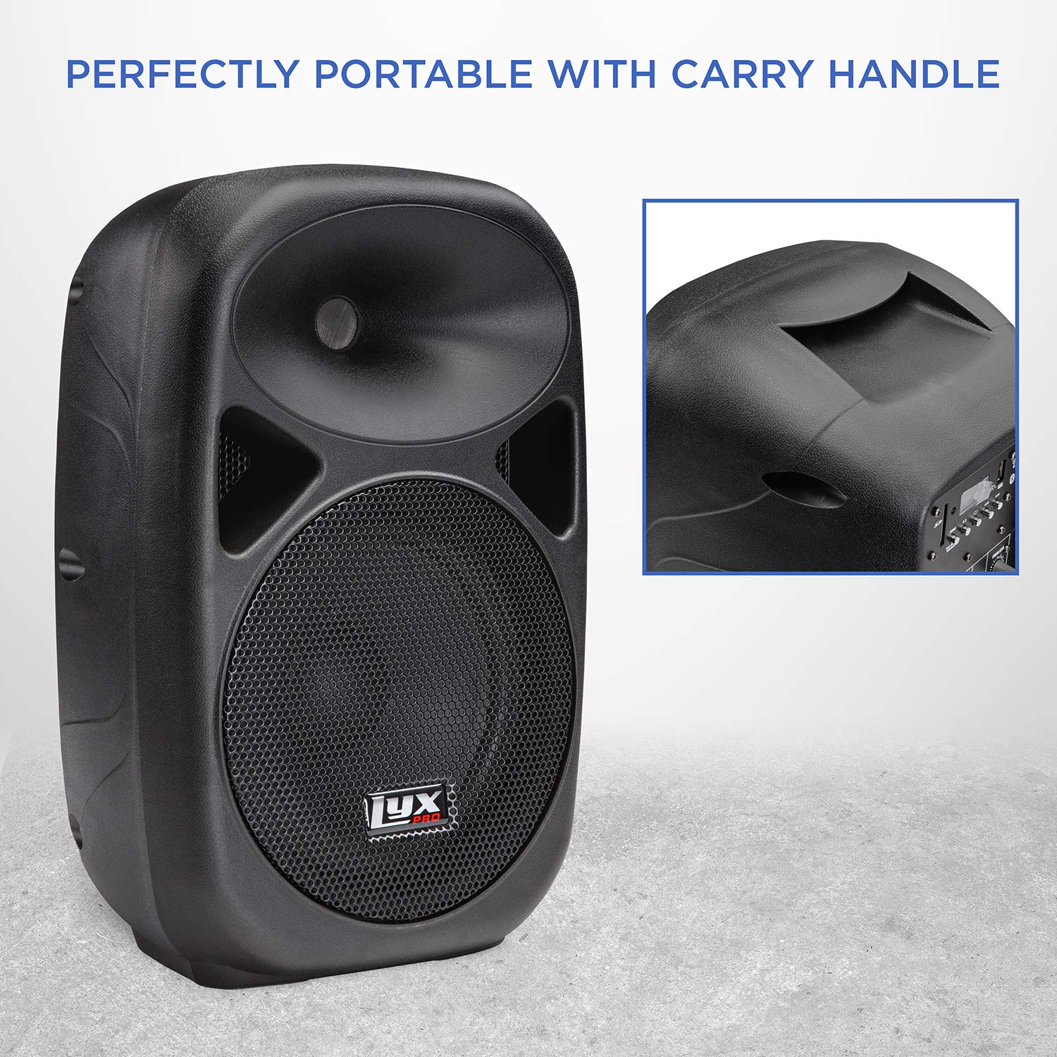 Foto 6 pulgar | Altavoz Pa Portátil Lyxpro Spa-10 De 10 Pulgadas Con Bluetooth De 21 Libras - Venta Internacional.